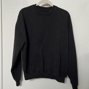 100% Cotton Crewneck (black)